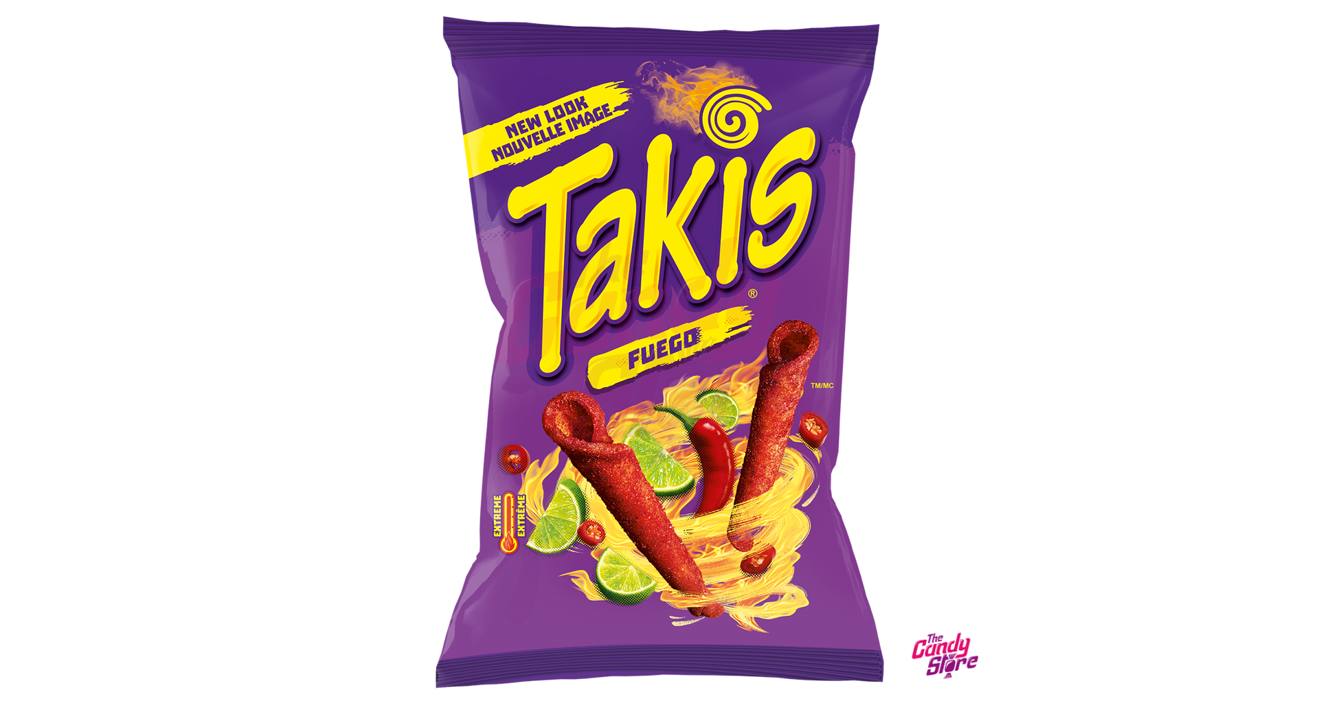 Takis Fuego lime & chilli corn tortilla chips 90 g - Candy-store