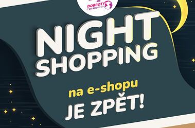 Night shopping ONLINE se slevou 20%!