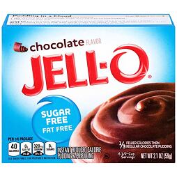 Jell-O instantní pudink bez cukru s příchutí čokolády 59 g