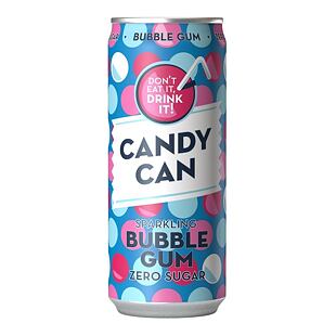 Candy Can Bubblegum sycená limonáda bez cukru s příchutí žvýkačky 330 ml