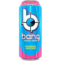 Bang Unicorn Rainbow energetický nápoj s příchutí vodního melounu a žvýkačky 500 ml