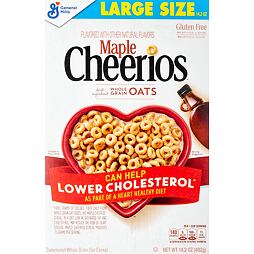 Cheerios Maple ovesné cereální kroužky s příchutí javorového sirupu 402 g