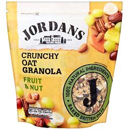 Jordans granola s příchutí ovoce a ořechů 750 g