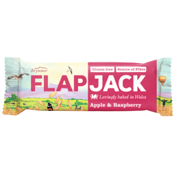 Brynmor Flapjack raspberry and apple oatmeal bar 80 g