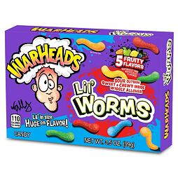 Warheads Lil' Worms sour fruit candy 99 g
