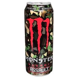 Monster Assault energetický nápoj s příchutí burbonu a koly 500 ml PM