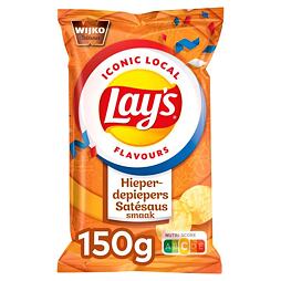 Lay's bramborové chipsy s příchutí arašídové omáčky satay 150 g