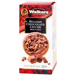 Walkers máslové sušenky s kousky belgické čokolády 150 g