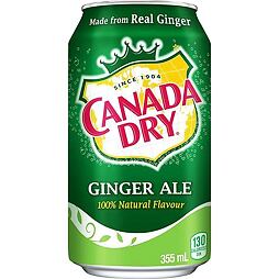 Canada Dry sycený nápoj s příchutí zázvoru 355 ml