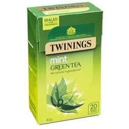 Twinings green tea with mint flavor 20 pcs 40 g