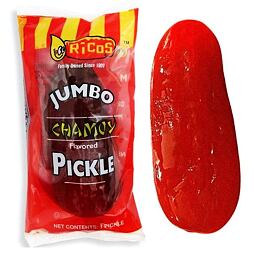 Ricos velká nakládaná červená okurka s příchutí omáčky chamoy 252 g