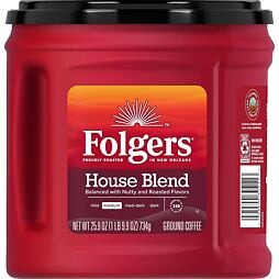 Folgers House Blend roasted ground coffee 734 g