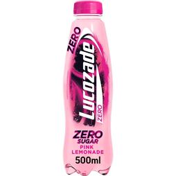 Lucozade sugar-free energy drink with pink lemonade flavor 500 ml