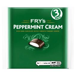 Fry's dark chocolate bar with cream filling with mint flavor 3 x 49 g