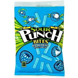 Sour Punch sour chewy pieces with blue raspberry flavor 105 g