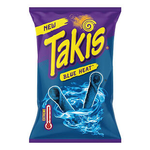 Takis Blue Heat pálivé kukuřičné chipsy s příchutí chilli papriček 100 g