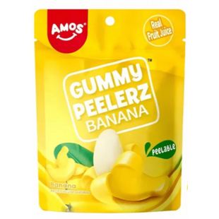 Amos Peelerz gumové bonbóny se sladkou slupkou s příchutí banánu 65 g