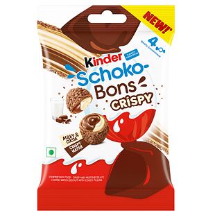Kinder Schoko-Bons Crispy křupavé bonbony s mléčnou a čokoládovou náplní 22,4 g