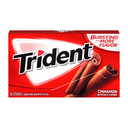Trident chewing gum with cinnamon flavor 14 pcs 27 g