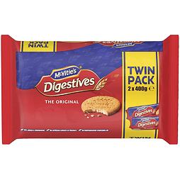 McVitie's Digestives The Original Twin Pack 2 x 400 g