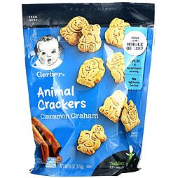 Gerber cinnamon graham animal crackers 170 g 