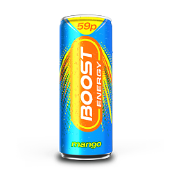 Boost Energy energetický nápoj s příchutí manga 250 ml PM