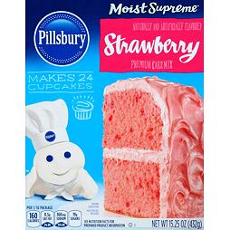 Pillsbury Moist Supreme směs na přípravu dortu s příchutí jahody 432 g