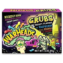 Warheads Grubs sour chewy fruit candy 85 g
