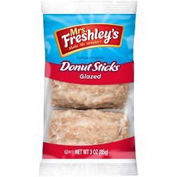 Mrs. Freshley's 3 glazed donut sticks 85 g