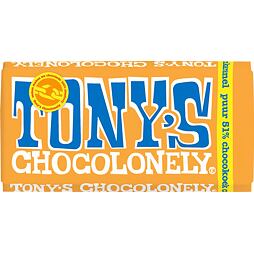 Tony's hořká čokoláda s kousky karamelu s citronem a kakaových sušenek 180 g