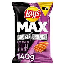 Lay's Max bramborové chipsy s příchutí červené sladké chilli papričky 140 g