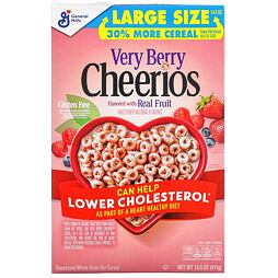 Cheerios very berry wholegrain oat cereal 411 g