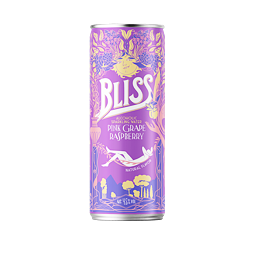 Bliss pink grapefruit and raspberry alcoholic mineral water 4.5% 330 ml