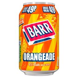 Barr sycená limonáda s příchutí pomeranče 330 ml PMP