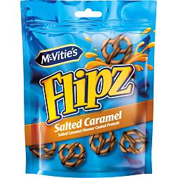 Flipz McVitie's preclíky s polevou s příchutí slaného karamelu 90 g