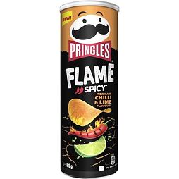 Pringles Flame hot chips with the flavor of Mexican chili and lime 160 g