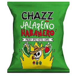 Chazz pálivé chipsy s příchutí chilli papriček Jalapeño a Habanero 1/3 50 g