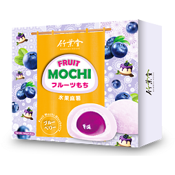 Bamboo Japanese Mochi cookies with blueberry flavor 140 g