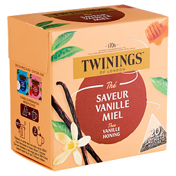 Twinings of London tea with vanilla and honey flavor 20 pcs 30 g