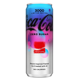 Coca-Cola 3000 sycený kolový nápoj bez cukru 250 ml