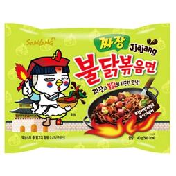 Samyang instant spicy chicken ramen noodles with black bean flavor 140 g
