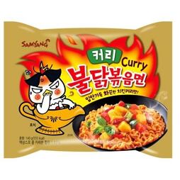 Samyang instant spicy chicken ramen noodles with curry flavor 140 g