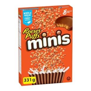Reese's Puffs Minis Whole Grain Peanut Butter Chocolate Flavored Cereal 331g