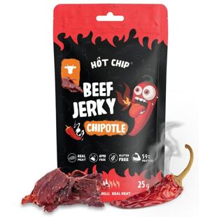 Hot Chip beef jerky with chili and Chipotle pepper 25 g