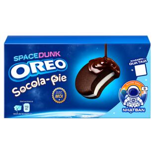 Oreo Space Dunk měkké sušenky s vanilkovou náplní v polevě z mléčné čokolády 168 g