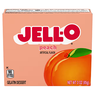 Jell-O instant gelatin with peach flavor 85 g