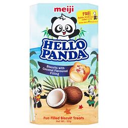 Hello Panda sušenky s náplní s příchutí kokosu 50 g
