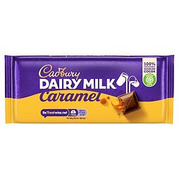 Cadbury milk chocolate with caramel flavor 120 g