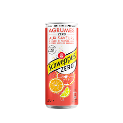 Schweppes Agrumes sycená limonáda bez cukru s příchutí citrusů 330 ml