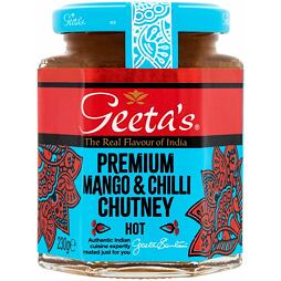 Geeta's Premium mango and chilli chutney 230 g